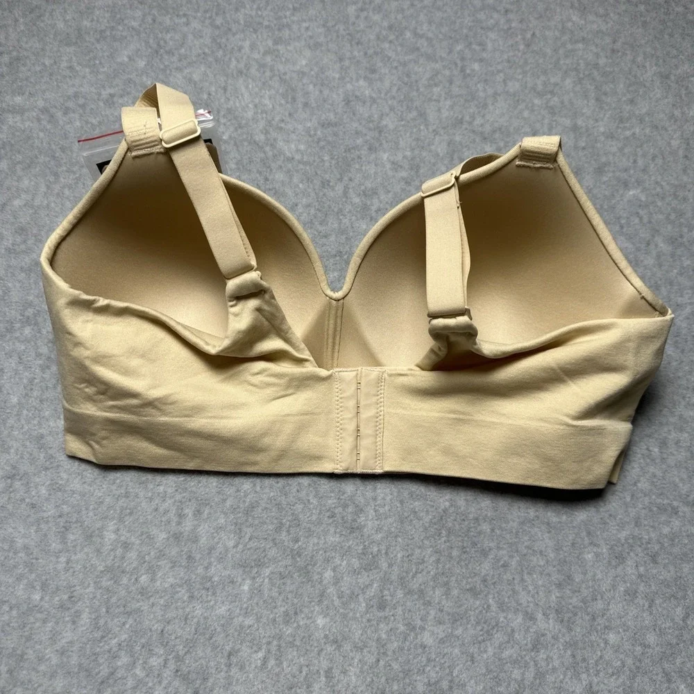 Truekind Bra‎ Nude Cream Tan Supportive Comfort Wireless Shaping Molded XL NWT